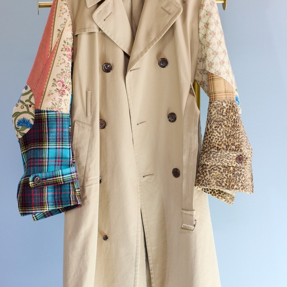 Junya Watanabe 2017 Patchwork Beige Trench Coat - Picture 1 of 16